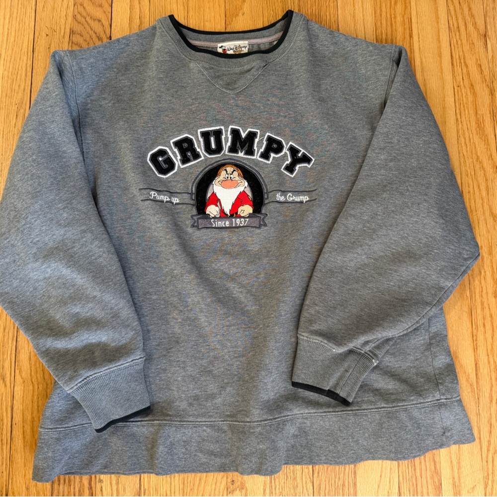 Grumpy Gray Men's Sweatshirt Medium - image 2